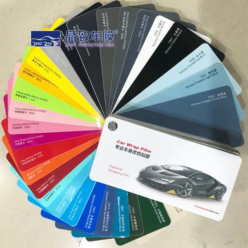 OEM 다색 비닐 차 포장 표본 책 실제적인 경량