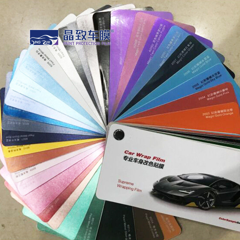 OEM 다색 비닐 차 포장 표본 책 실제적인 경량